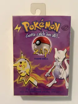 Pokemon Zap! Theme Deck Base Set 1999 Factory Sealed - Image 1