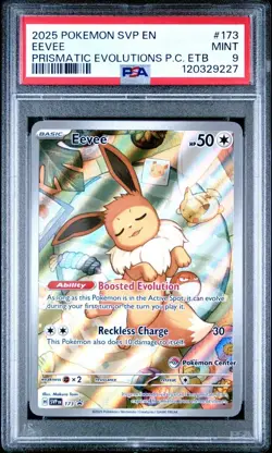 Eevee ETB Black Star Promo Pokemon Center Scarlet & Violet #173 PSA 9 MINT - Image 1
