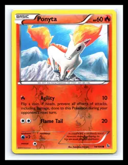 💥 Ponyta 14/106 XY - Flashfire Pokemon TCG Reverse Holo - Image 1