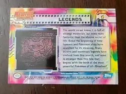 LP! Legends Rainbow Holo Foil Mewtwo Strikes Back Topps Pokemon - Image 2