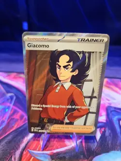Giacomo 138/131 SV: Prismatic Evolutions Ultra Rare Pokemon TCG Trainer - Image 1
