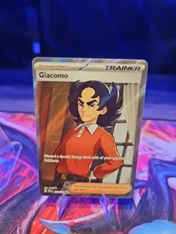 Giacomo 138/131 SV: Prismatic Evolutions Ultra Rare Pokemon TCG Trainer - Image 3