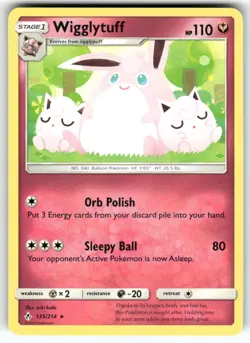 Wigglytuff SM - Unbroken Bonds Rare Pokemon Near Mint or Better - Image 1