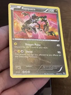 2012 Pokemon Black & White Rayquaza 128/124 Dragons Exalted Secret Rare NM - Image 3