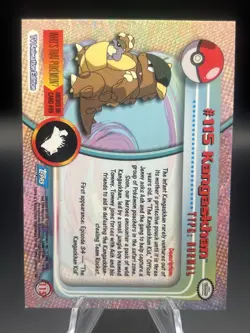 Topps Pokemon TV Animation Series Kangaskhan #115 - Image 2
