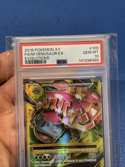 M Venusaur EX (Full Art) 100/108 Pokemon XY Evolutions Holo PSA Gem Mint 10 Rare - Image 2