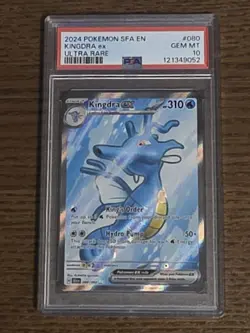 2024 Pokemon SV Shrouded Fable - SFA EN Kingdra EX FA Ultra Rare PSA 10 - Image 1
