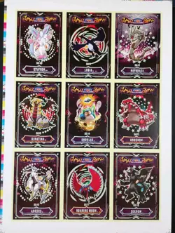 Pokemon 2025 Jumping Halloween Party Uncut Glow In The Dark Sheet New Peru - Image 1