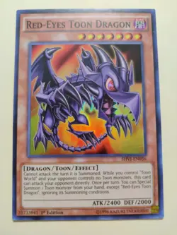 Red-Eyes Toon Dragon SHVI-EN036 Super Rare 1st Ed LP - Image 1