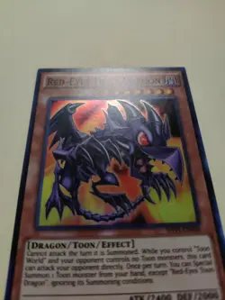 Red-Eyes Toon Dragon SHVI-EN036 Super Rare 1st Ed LP - Image 2