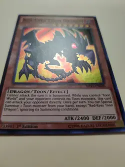 Red-Eyes Toon Dragon SHVI-EN036 Super Rare 1st Ed LP - Image 3