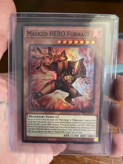 YuGiOh Masked HERO Furnace Super Rare 1st Edition MZMU-EN015 - Image 2