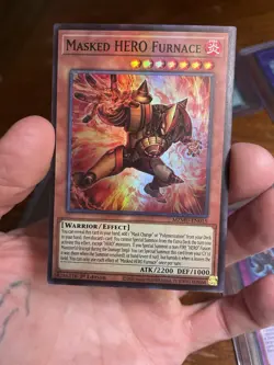YuGiOh Masked HERO Furnace Super Rare 1st Edition MZMU-EN015 - Image 4