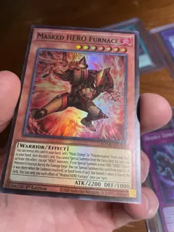 YuGiOh Masked HERO Furnace Super Rare 1st Edition MZMU-EN015 - Image 5