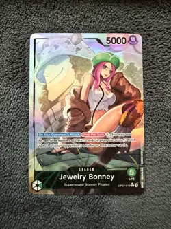 One Piece 500 Years in the Future Jewelry Bonney OP07-019 Parallel Leader NM - Image 1