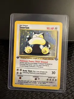 Pokemon Snorlax 1st Edition Jungle Holo Rare Card 11/64. Excellent Conditon - Image 1