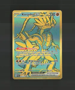 Koraidon ex 245/091 Paldean Fates Gold Secret Rare Holo Pokemon Card NM - Image 1