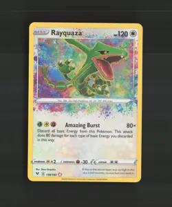 Rayquaza 138/185 Vivid Voltage Amazing Rare Holo Pokemon Card NM - Image 1