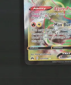 Rayquaza VMAX 101/159 Crown Zenith Ultra Rare Holo Pokemon Card NM - Image 5