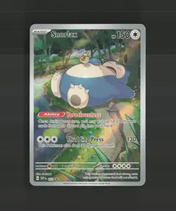 Snorlax SVP 051 Scarlet & Violet Full Art Black Star Promo Holo Pokemon Card LP - Image 1
