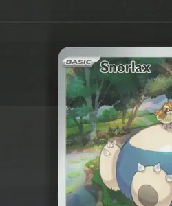 Snorlax SVP 051 Scarlet & Violet Full Art Black Star Promo Holo Pokemon Card LP - Image 3