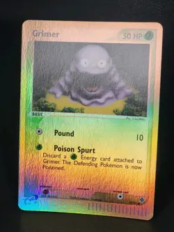 Grimer 57/97 EX Dragon Pokemon Card Nintendo Yuka Morii Art Reverse Holo NM - Image 3