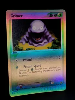 Grimer 57/97 EX Dragon Pokemon Card Nintendo Yuka Morii Art Reverse Holo NM - Image 4