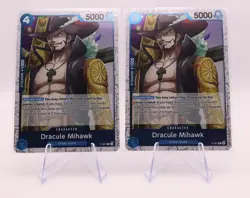 Dracula Mihawk P-081 Foil One Piece Card Lot Of 2 - Image 1