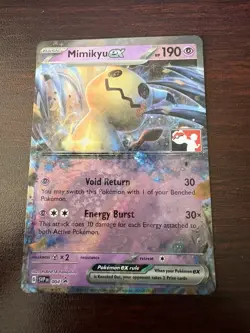 Mimikyu ex (Stamped) - 004 (Prize Pack Series Cards) - Near Mint NM Play Stamped - Image 1