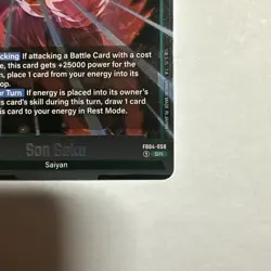 Son Goku FB04-059 Foil Super Rare Ultra Limit Dragon Ball Super Card Game - Image 4