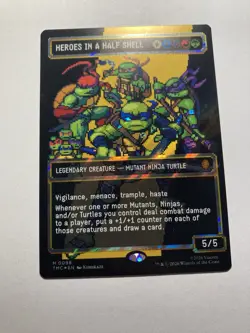 TMNT MTG Heroes In A Half Shell Surge Foil NM Pack Fresh - Image 1