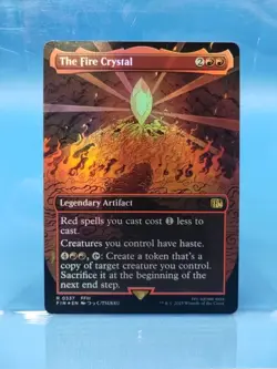 The Fire Crystal (Borderless Foil) Final Fantasy Regular MTG NM - Image 1