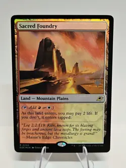 MTG Sacred Foundry Edge of Eternities Foil Promo Magic The Gathering - Image 1