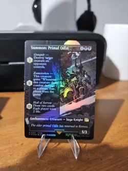 Summon: Primal Odin (Borderless) Final Fantasy Foil - Image 1