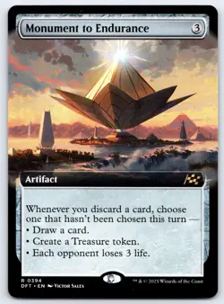 MTG - Aetherdrieft - Monument to Endurance (Extended Art) #394 -d799 - Image 1