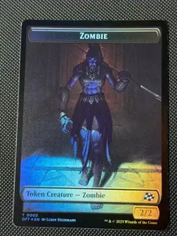 MTG - Zombie 0003/Elephant Token (Foil) - Aetherdrift NM/M Condition - Image 1