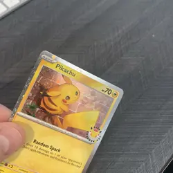 2026 Pokemon Day Pikachu 051/162 Stamped Promo HOLO SWIRL | NM - Image 2