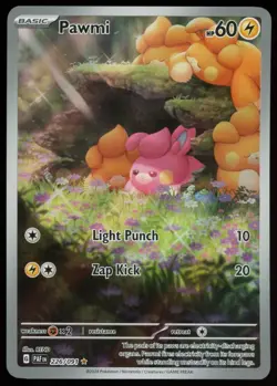 Pawmi Illustration Rare Pokemon TCG SV: Paldean Fates #226/091 NM - Image 1