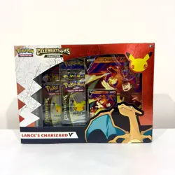 Pokemon Celebrations Lance's Charizard V SEALED -Evolving Skies + Fusion Strike - Image 1