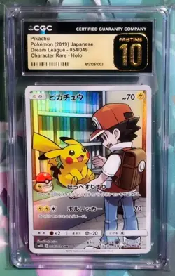 Pokemon CGC Pristine 10 Japanese Pikachu Character Rare From Dream League - 054 - Image 1