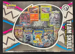 POKEMON 2017 TEAM SKULL Pin Collection Box with XY Booster - Image 1