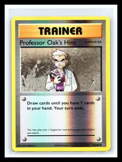 💥 Professor Oak's Hint 84/108 Reverse Holo Trainer XY Evolutions Pokemon 2016 - Image 1
