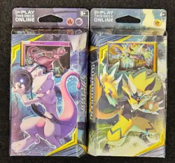 POKEMON SUN MOON Unbroken Bonds Theme Deck BOTH Battle Mind & Lightning Loop - Image 1