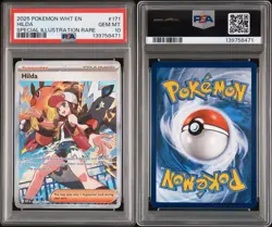 PSA 10 Hilda #171 White Flare Special Illustration Rare Trainer Pokemon English - Image 3