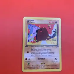 Pokemon 1st Edition Diglett 52/82 WOTC Team Rocket 1999 - Image 1