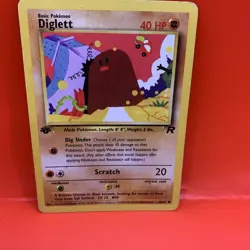 Pokemon 1st Edition Diglett 52/82 WOTC Team Rocket 1999 - Image 3