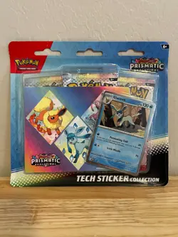 Pokemon TCG Prismatic Evolutions Glaceon Tech Sticker Collection Sealed (Photos) - Image 1