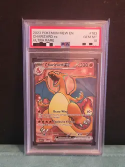 Pokemon Charizard ex 183/165 Sv: Scarlet & Violet 151 Holo PSA 10 - Image 1