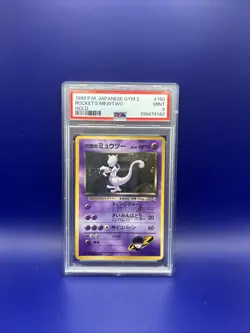1999 Pokemon Japanese Gym 2 Rockets Mewtwo Holo #150 PSA 9 MINT (🌀)🔥🔥 - Image 1