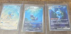 Pokemon Squirtle, Wartortle, and Blastoise SIR/IR Set Scarlet & Violet 151 NM - Image 1